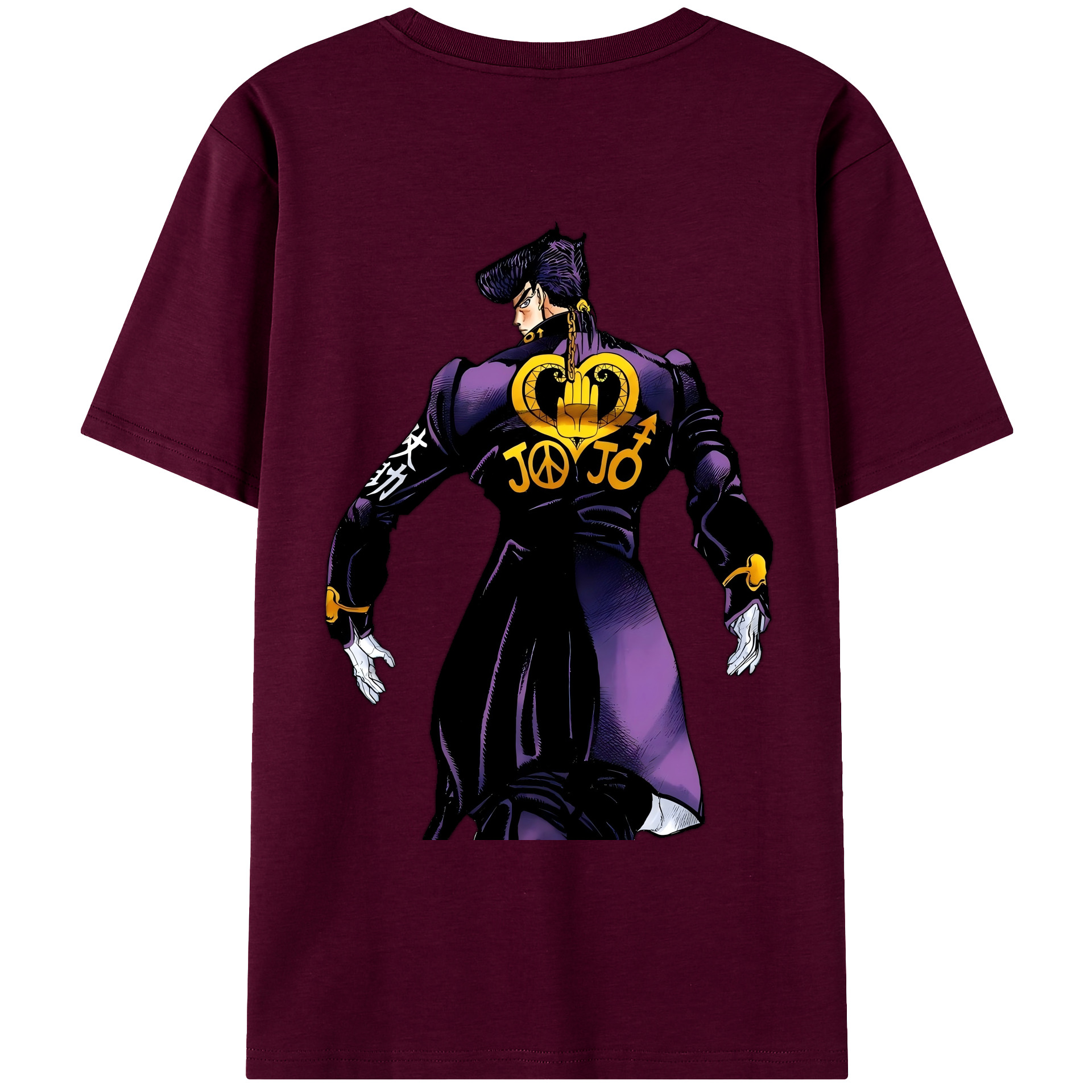 （画像用） ジョジョの奇妙な冒険 ひがしかた じょうすけ JoJo's Bizarre Adventure Higashikata Josuke レディース半袖Tシャツ(バックプリント)